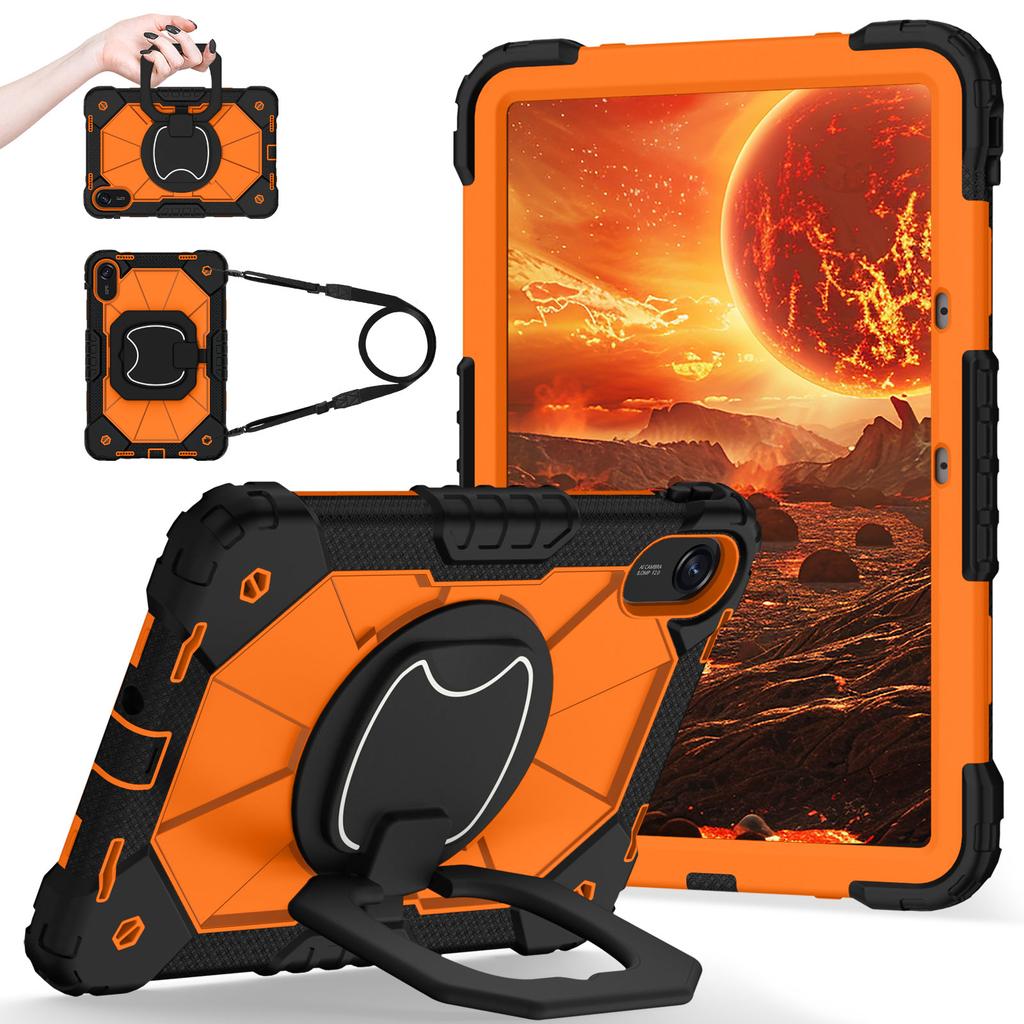 Hybrid Stand Case for Xiaomi Redmi Pad 2 2025 11.0 Inch 25040RP0AG 25040RP0AI 360 Rotating Handle Grip Cover with Shoulder Strap