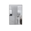 40cm x 50cm Space Aluminum Smart Mirror Cabinet with Lights & Defogging, Punch-Free Wall-Mounted for Small Bathrooms
