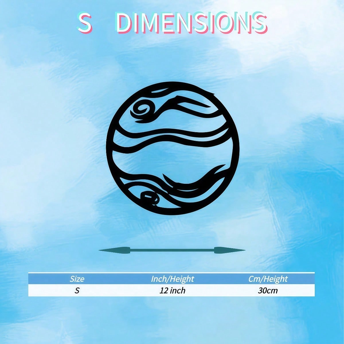 Abstract Metal Wall Art Dynamic Fluid Sculpture Weather Resistant Fence Living Room Decor