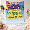 Wiggles Custom Name Tapestry Foldable Wall Tapestry Smooth Polyester Great for Meditation Room All-Season Use Housewarming Gift
