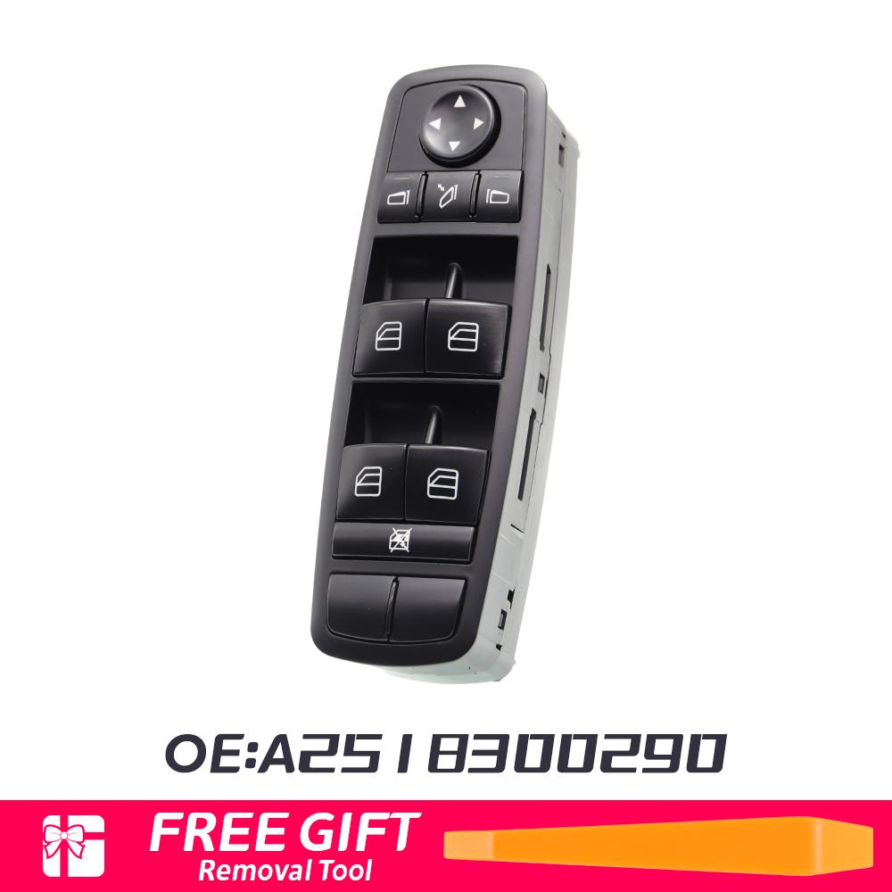 A2518300290 For Mercedes-Benz W164 GL320 GL350 GL450 ML320 ML350 ML450 R320 Car Front Left Master Power Window Switch Button