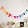 4 Pack Rainbow Pennant Banner, Flags Pennant Banners Triangle Flag for Party Wedding Christmas Birthday Bedroom Decoration