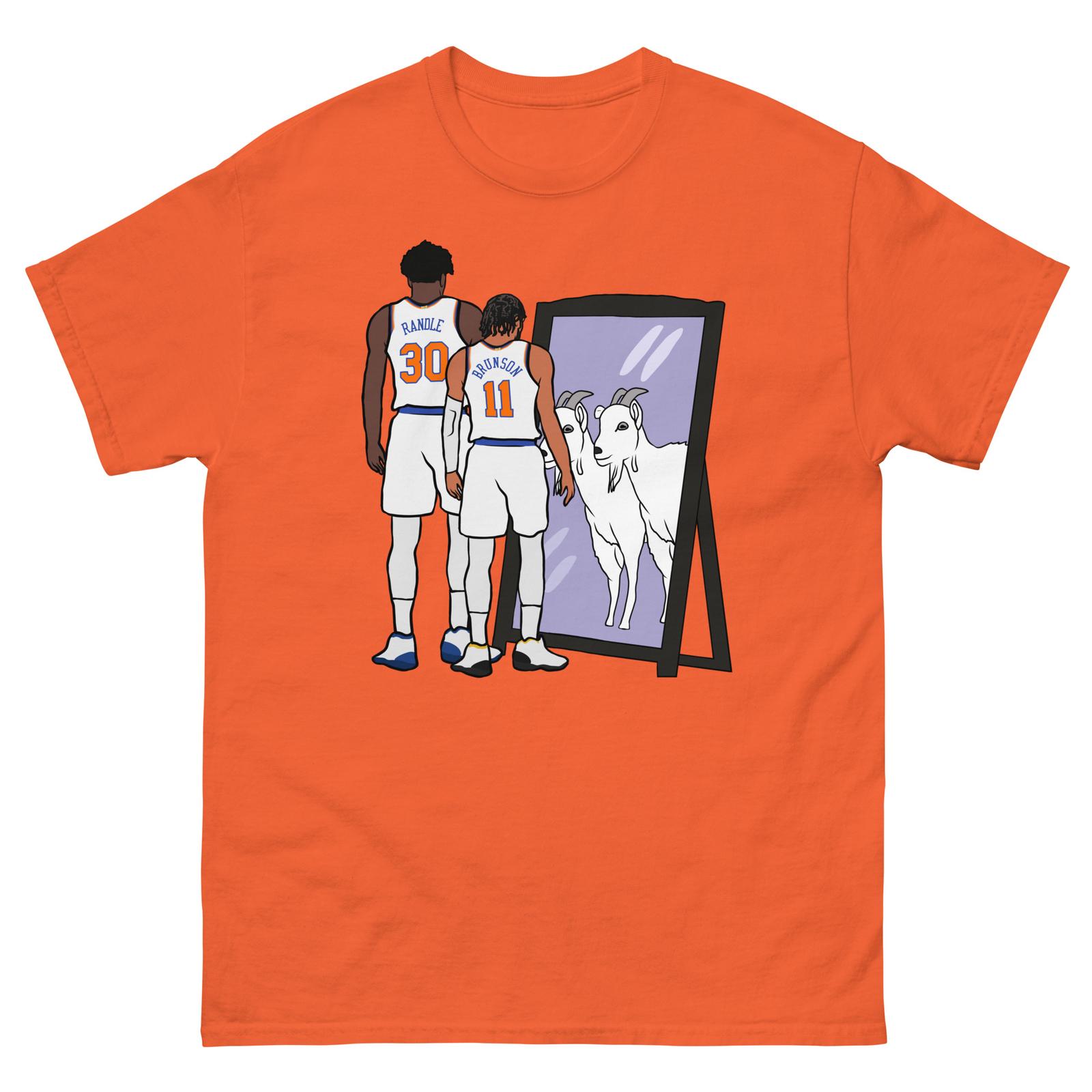 Julius Randle and Jalen Brunson Mirror GOATs T-shirt XL