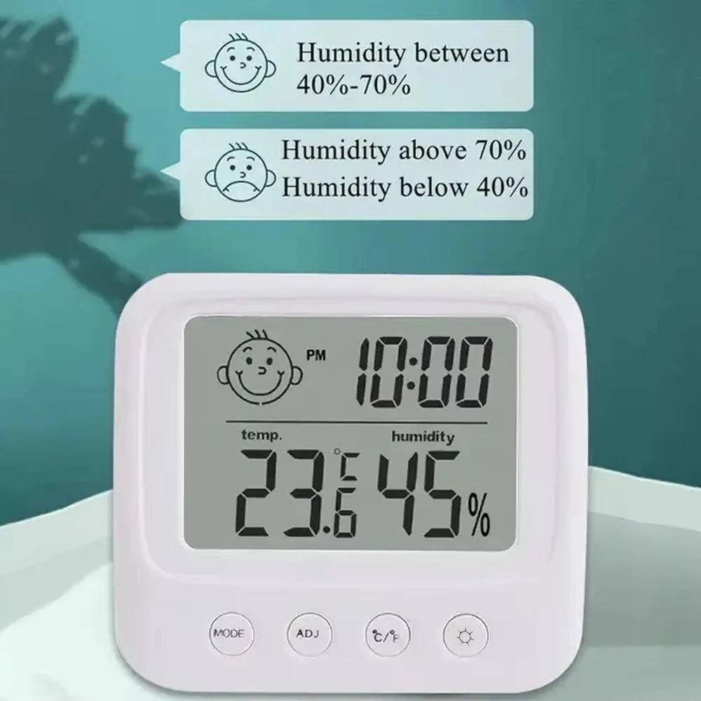 1pc New LCD Digital Temperature Humidity Meter Backlight Home Indoor Electronic Hygrometer Thermometer Weather Station