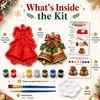 Christmas Craft Kit DIY Painting Craft Kit Gypsum Casting Plaster Casting Mold  Children Coloring