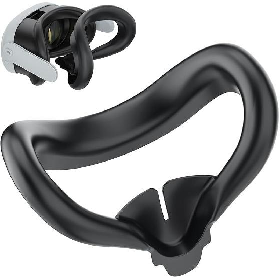 Silicone Face Pad Cover Kit for Meta Quest 3, Specially Designed for Meta Quest 3 Facial Interface, for Meta Quest 3 Accessories, EVA Lens Cap, Single