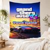 Grand Theft Auto Personalized Name Tapestry Aesthetic Wall Tapestry Ultra-Soft Suitable for Living Room Four Seasons Decor