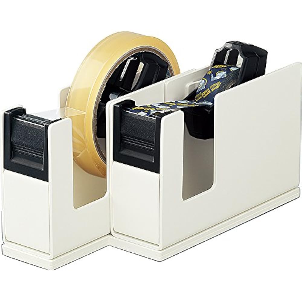 Kokuyo T-SM110LM Calcut Double Type Light Gray Tape Cutter