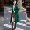 Bailuyu Women's 100% Wool Lapel Double-faced Long Coat