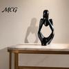Minimalist Art Statue Thinker Statue, Modern Abstract Sculpture, 3D Printed Home Office Decoration Collectible Figurine for Bookshelf Desktop