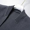 Cárdigan de punto, suéter de manga larga, personalidad para hombres jóvenes, suéter casual de cuatro barras, abrigo de primavera y otoño