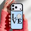 Volleyball Sport soft Phone Case for iPhone 17 Air 16e 15 14 13 Pro Max Back Cover for 12 11 Pro Coque