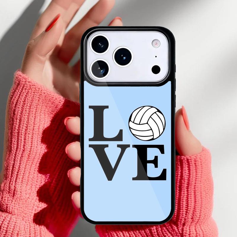 Volleyball Sport soft Phone Case for iPhone 17 Air 16e 15 14 13 Pro Max Back Cover for 12 11 Pro Coque