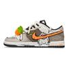 Nike Dunk Slip Resistant Abrasion Resistant Low top Skateboard Shoes Unisex Brown White DD1391-100(Team202-)