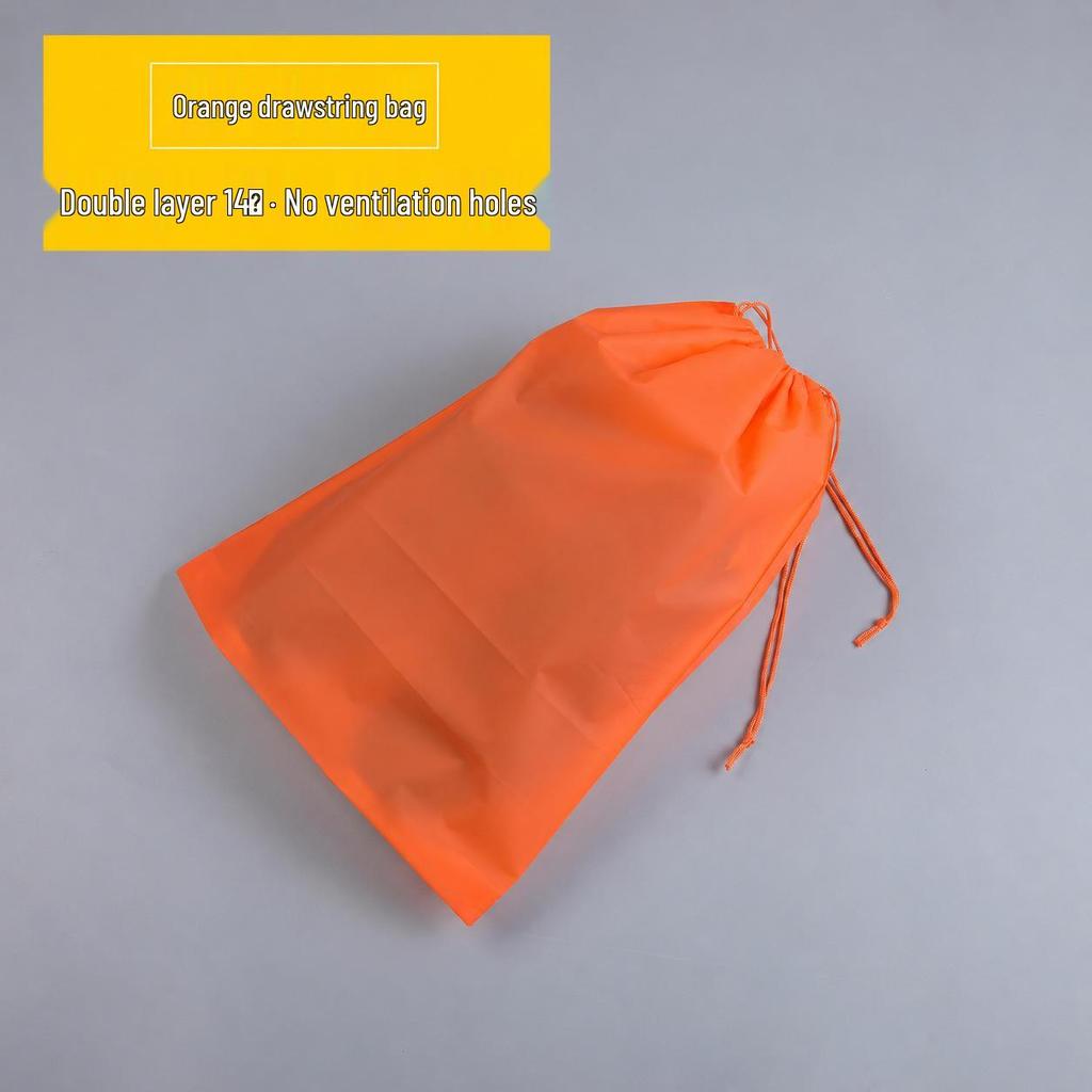 Frosted Black Drawstring Bag - Portable Sun Protection Travel & Storage Solution