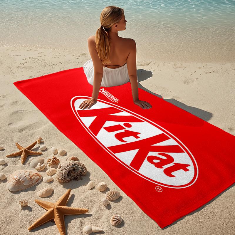 KitKat Beach Towel Microfiber Beach Towel Super Soft & Absorbent for Bath, Beach, Travel  Bath Time Accessory, Fan gifts