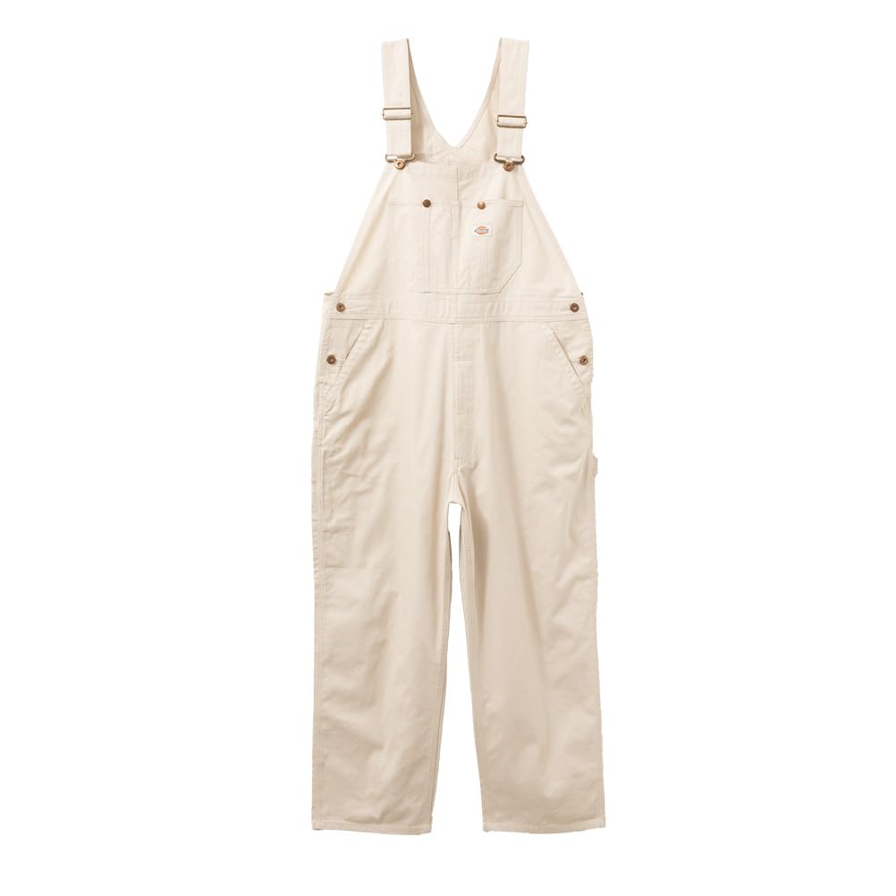 

Dickies Cotton Overalls with Ivory Men s 100% Pockets, (Size Small) слоновая кость