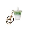 Resin Resin Drink Cup Keychain Mini Size Juice Cup Key Ring  for Party Gift Home Decoration