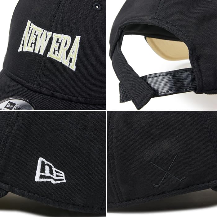 [New Era] Golf Cap for Men and Women, 9FORTY Sweat, GOLF 940VS SWEAT BLK 243 INTL [Used]