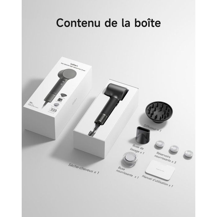 Sèche-cheveux - LAIFEN - Neo Special - Diffuseur huiles - Silencieux - Haute performance