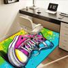 Skateboard Shoe Graffiti Chair Mat Office Carpet: Oversized Rug for Home Decor, Sofa Carpet, Desk Mat Perfect Gift for Any Room