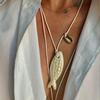 White Irregular Shell Pendant for Beach and Seaside DIY Accessories