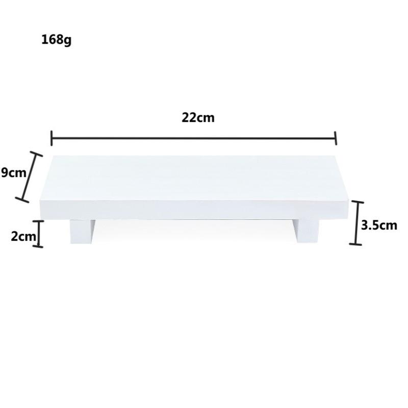 Bandeja de Madera Soporte Pedestal Madera Tocador Manos Jabón Vela Aromática Soporte Almacenamiento Bandeja Cocina Soporte Condimentos Decoración Hogar
