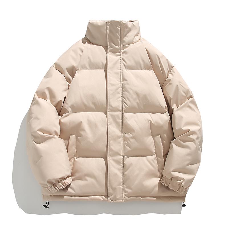 Cotton Jacket Men's Standing Collar CottonJacket Mens Winter Loose Warm Fashion Trend Casual Versatile High-quality Bread Jacket