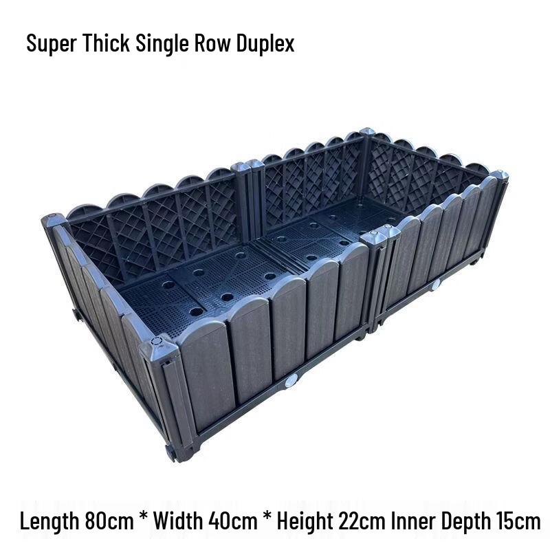 Extra Thick Rectangular Balcony Vegetable Planter