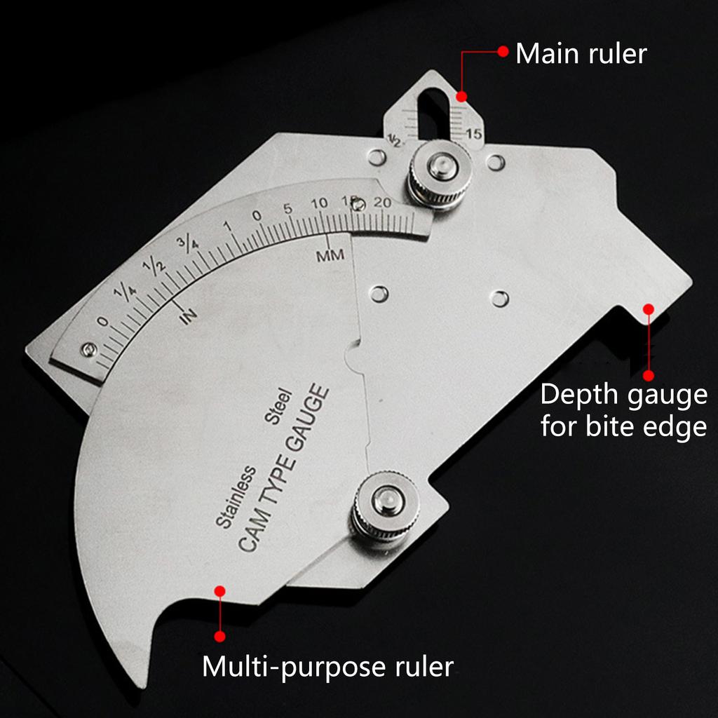 Steel Welding Gauge Weld Inspection Tool for Accurate Weld Inspection & Measurement of Fillet Throat & Bevel Angles