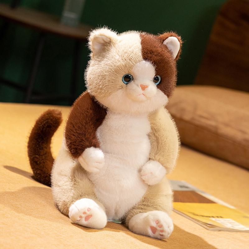 Stuffed Cat Simulation Doll Animal Cartoon Plush Toys Decoration Gifts Kids