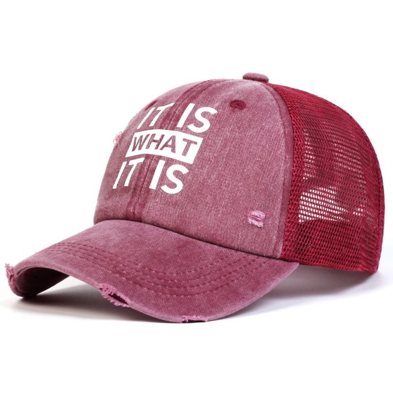 Letter Embroidered Baseball Cap for Women Spring Summer Outdoor Unisex Water Wash Snapback Hat Sports Casual Men Hip Hop Hat