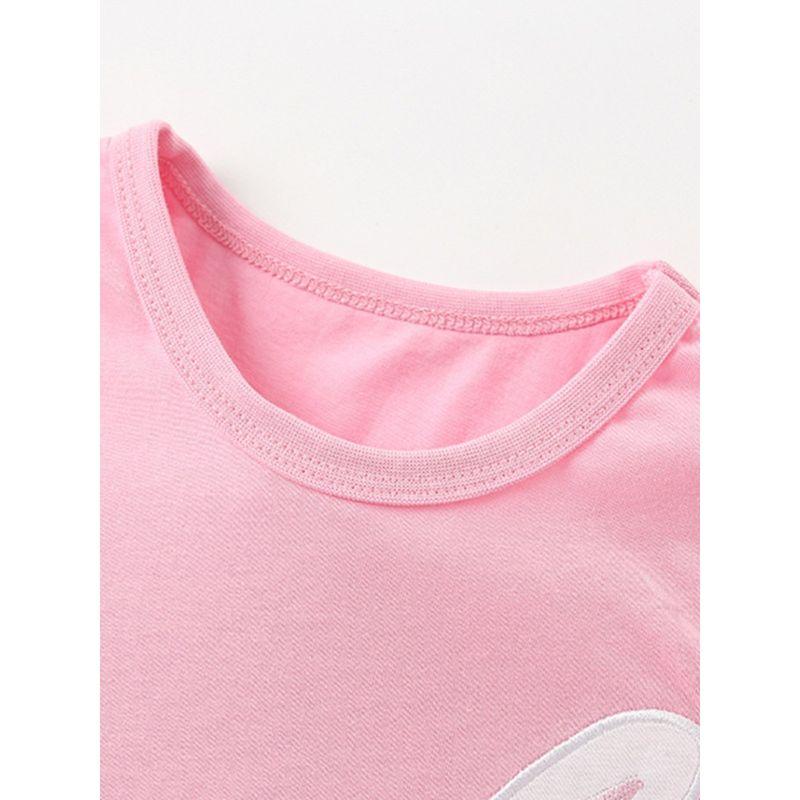 Direct Supply of Malwee Girls' T-Shirts, New Summer Style, European and American Style, Round-Neck Shirts, Short-Sleeved, Cute Children's Clothing