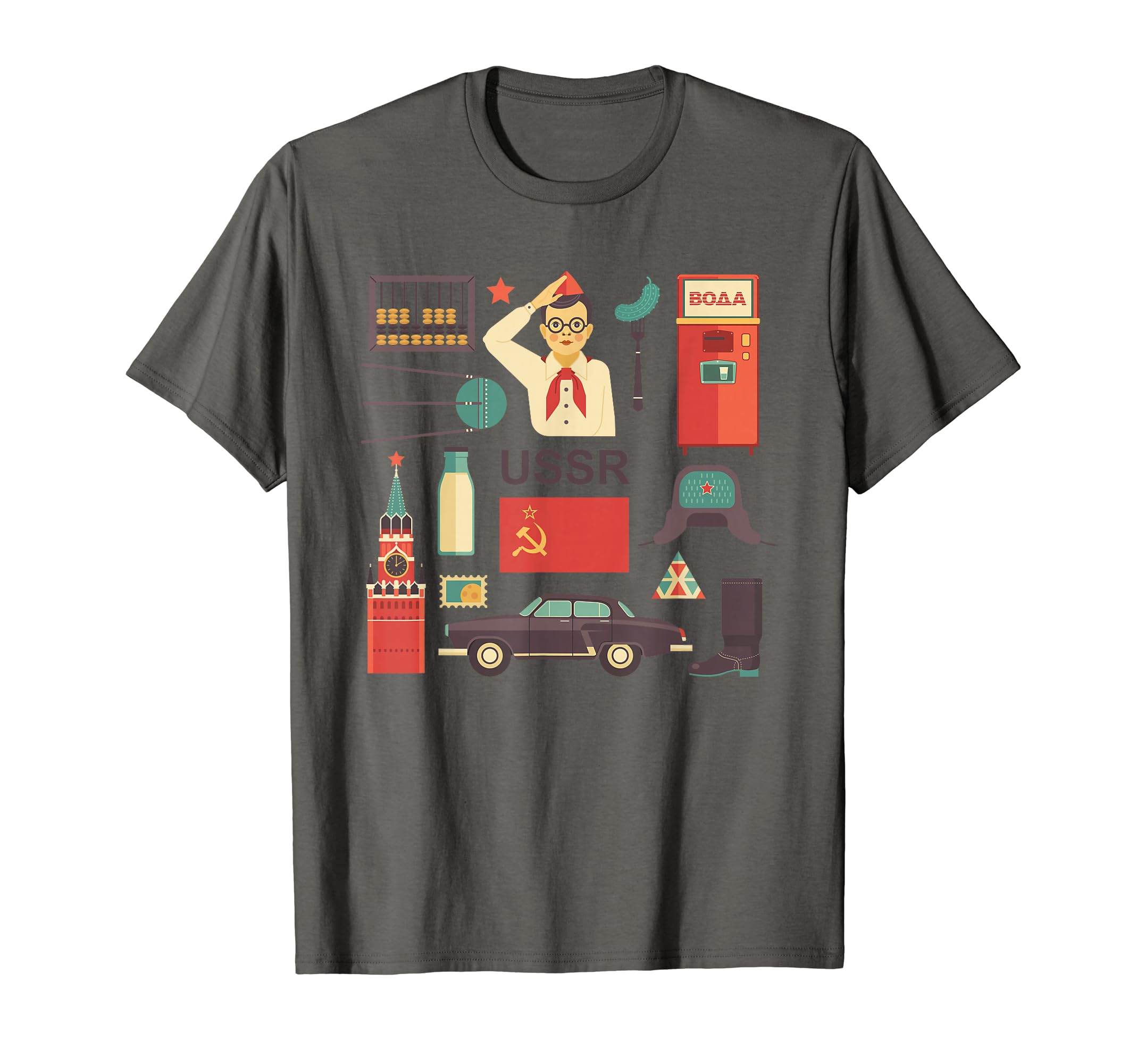 

Soviet Attributes SOVI8 Vintage Propaganda T-Shirt