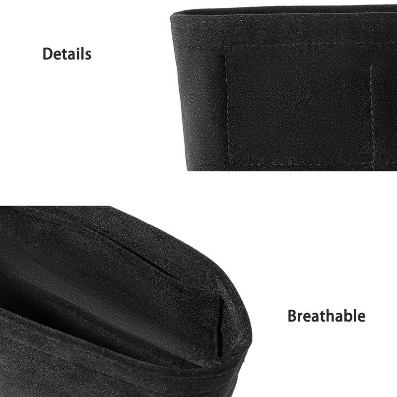 EverToner Portable Travel Organizer For D-Lunch Box Bag Flannel Insert Liner Cosmetic Bags