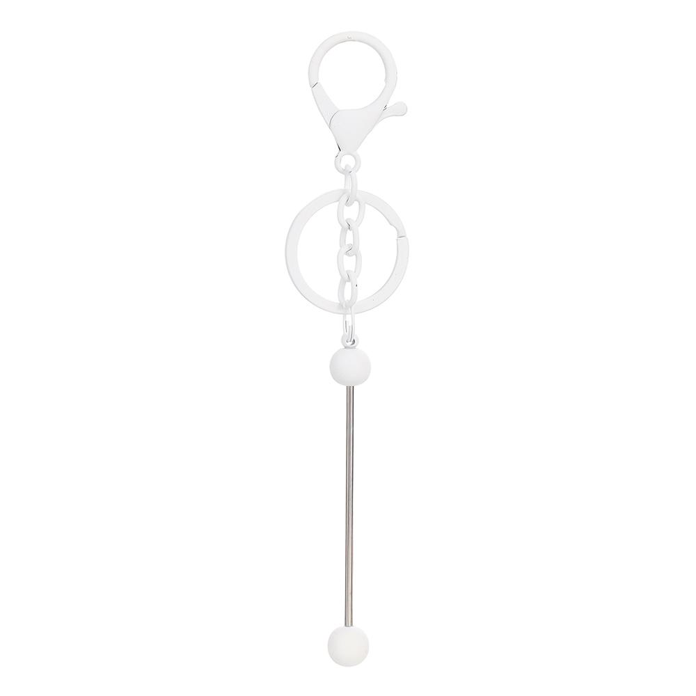 1/5 Stück Bunte Metall-Schlüsselanhängerstangen zum Auffädeln Leere für Perlen Anhänger Schmuck Charms DIY Bastelarbeiten Schlüsselanhänger Herstellung Geschenk