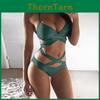 Premium Quality Five Colors Summer Sexy Women Bandage Cross Push-up Bikini Set Bathing Suit