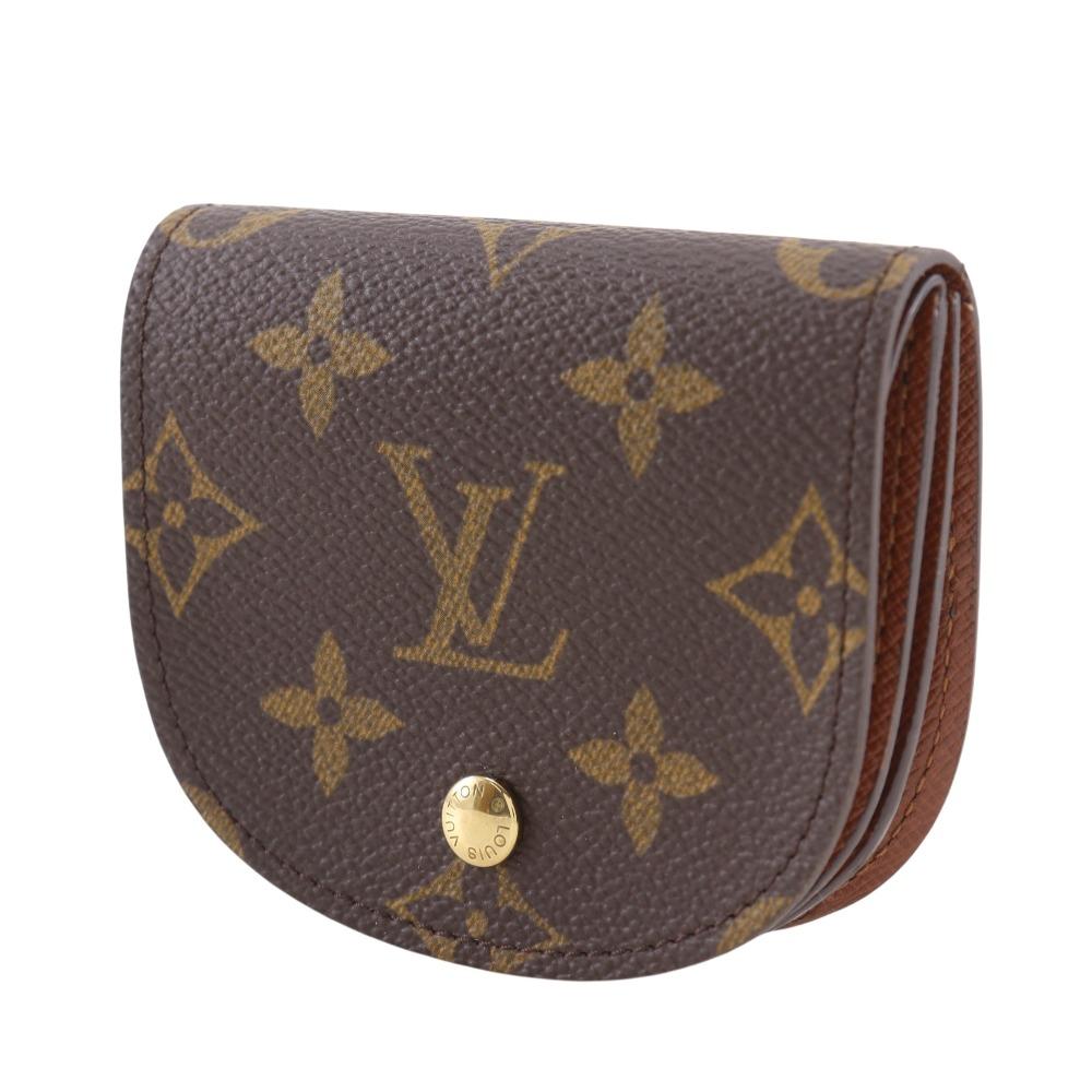 LOUIS VUITTON Portone guse Coin Purse M61970 Brown Monogram canvas unisex Used