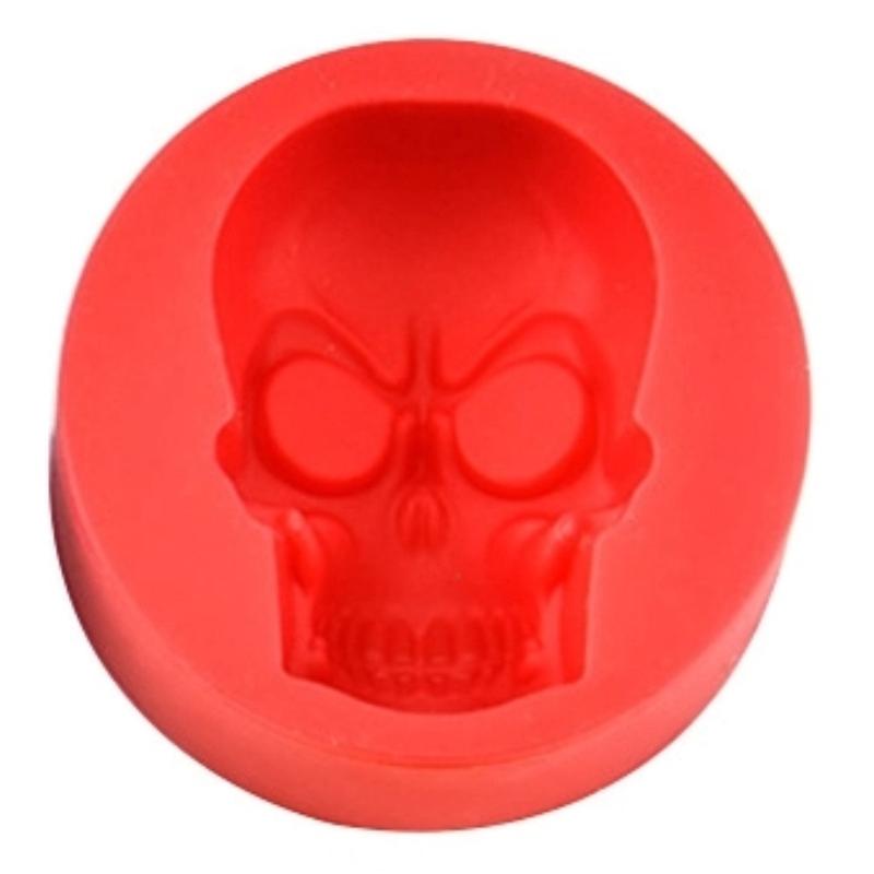 

Форма Череп Хэллоуин Украшение для Торта Силиконовая Форма Инструмент для Выпечки Кексов Дом Хэллоуин DIY 3D Форма для Льда Череп Форма для Украшения Череп красный