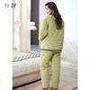 Xuanliang Pajamas for Women in Winter with Thickened Three Layer Coral Velvet and Cotton Jacket for Warmth, Home Clothes, Outable Set