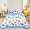 Fresh Floral Quilt 100% Cotton Flowers Print Air Conditioning Quilted Quilt Soft Breathable Lightweight Multifunction Blanket