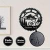 Customizable Metal Wall Art Mountain Bike Surname Home Restaurant Decor
