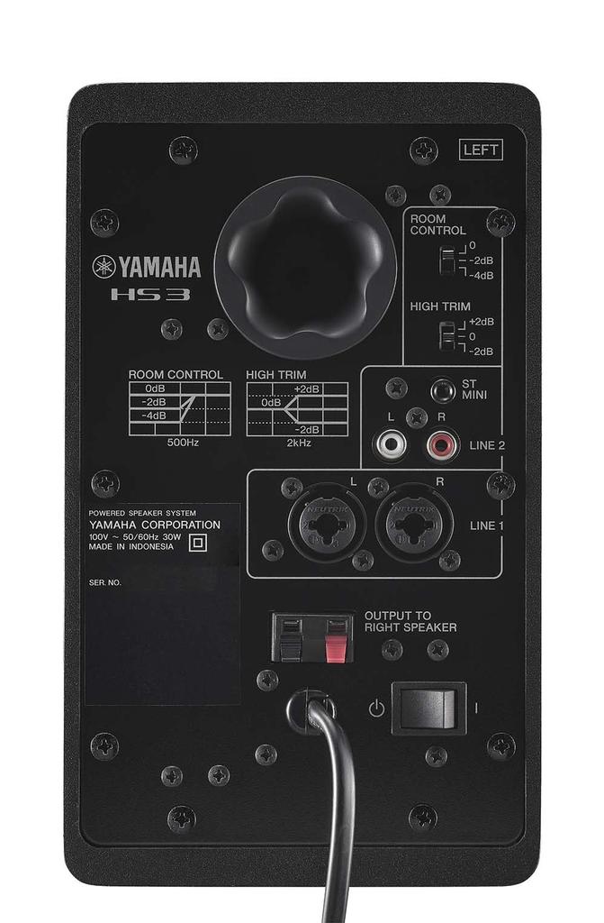 YAMAHA Kompaktowy aktywny monitor studyjny czarny zestaw lewy i HS3 (1 w prawo)