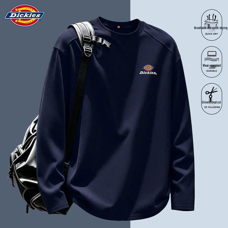 Dickies Men's Waffle Texture Long Sleeve T-Shirt