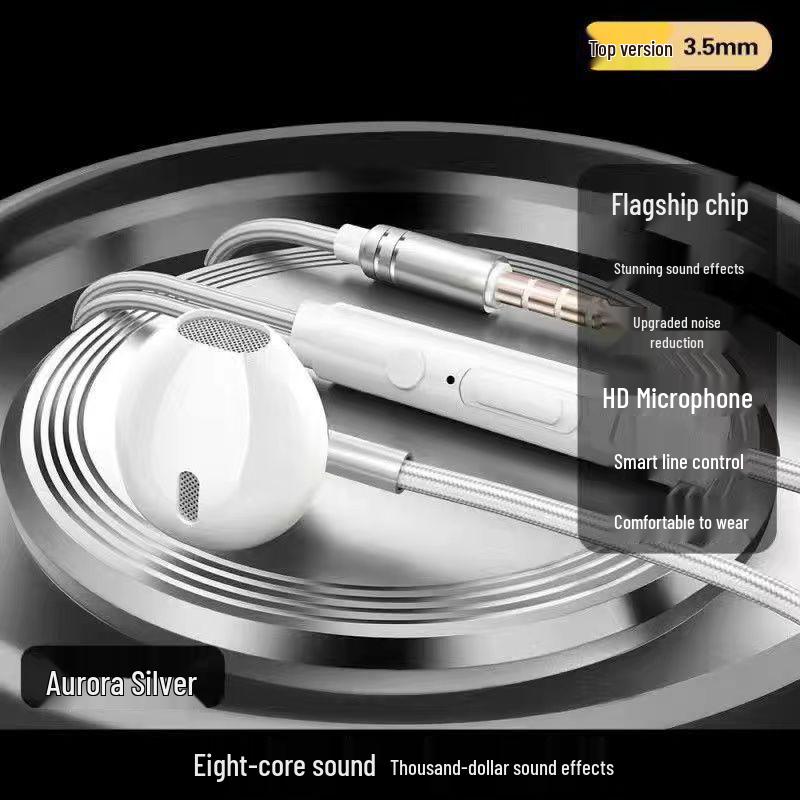 High-End Wired Professional Karaoke Headphones, Nylon Type-C, Universal for OPPO, Xiaomi, Vivo