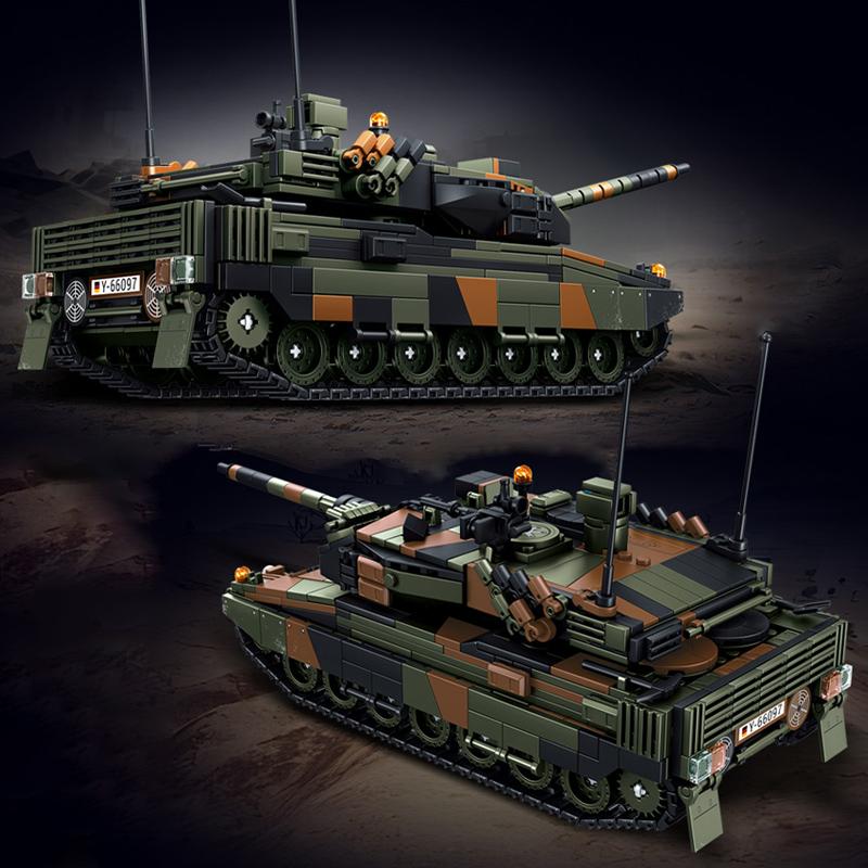 Military-Themed Leopard First-Class 2A6 Superior-Grade Main High-Standard Battle Combat-Armored-Vehicle High-Standard Assembly High-Standard