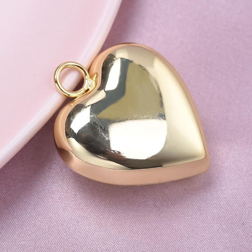 5pcs Metal Heart Pendant 3D Smooth Love Sun Stainless Steel Charms For Jewelry Making Bulk Women/Men Pendants Handmade Bracelets