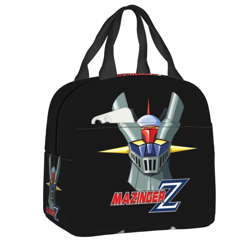 Boîtes à lunch réutilisables personnalisées Ufo Robot Grendizer Goldrake Mazinger Z pour femmes, étanches, isothermes, sac à lunch isolé pour le travail