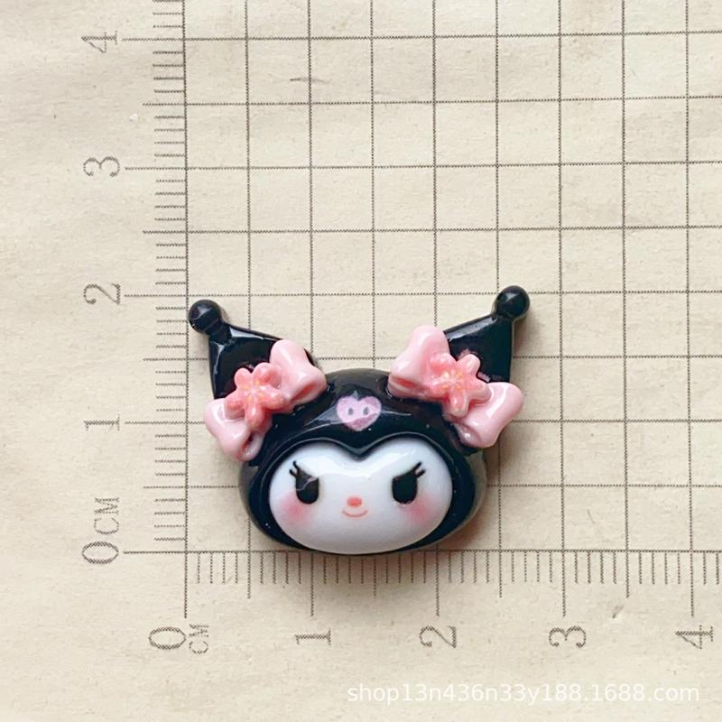 10 Pcs New Kawaii Cartoon Girl Hamburg Telephone Resin Flat Back Scrapbook Figurine Diy Bow Decor Accessories Crafts A2