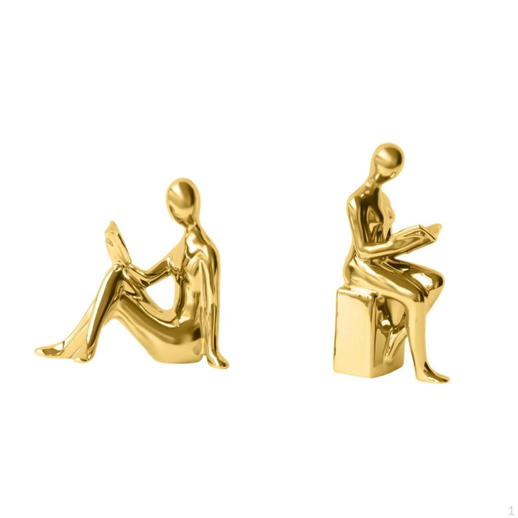 Bookends Book Ends Abstract Aesthetic Elegant Supports Statue Accent Sculpture Decor Stoppers